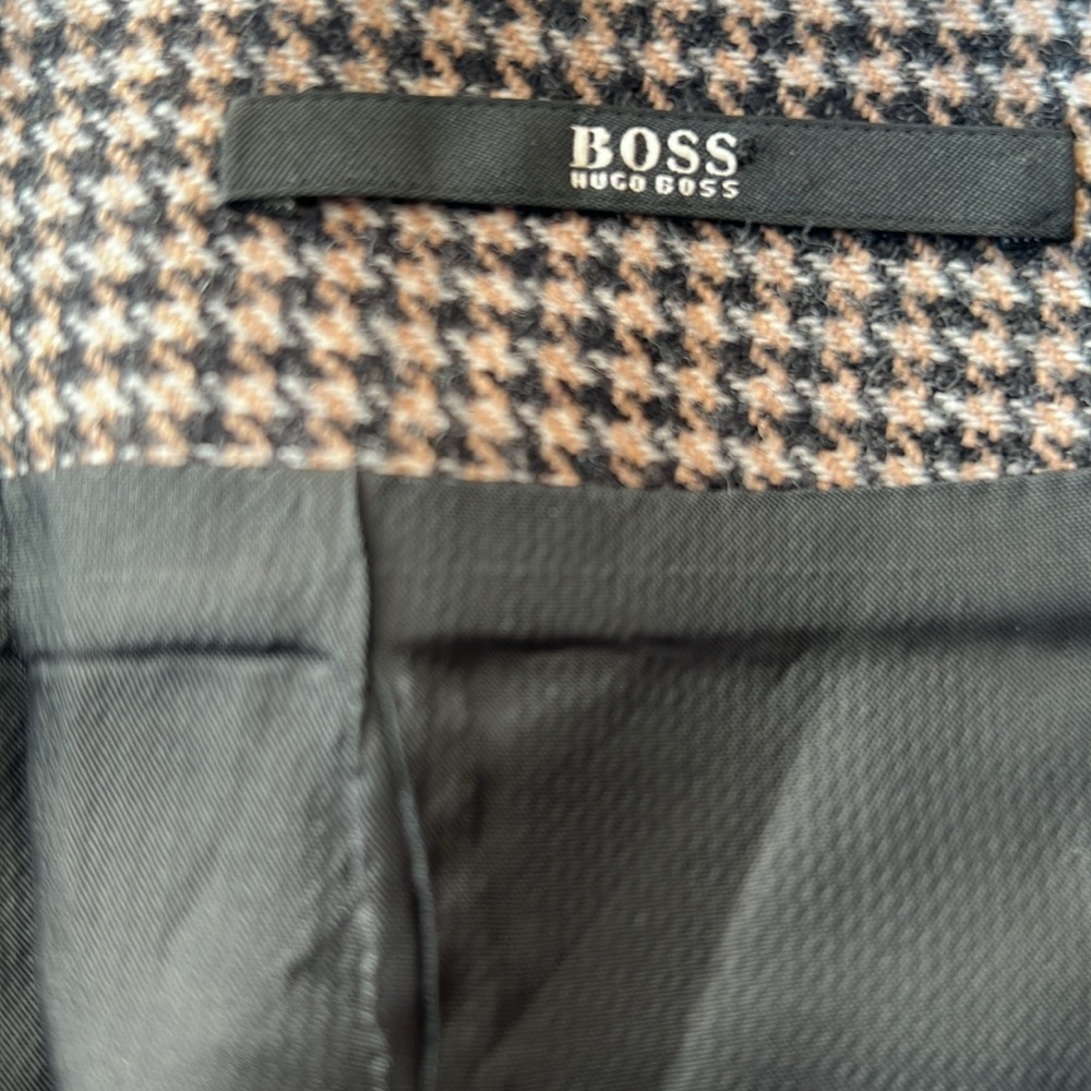 BOSS Hugo Boss Houndstooth Pencil Skirt Sz 4 - Picture 3 of 8